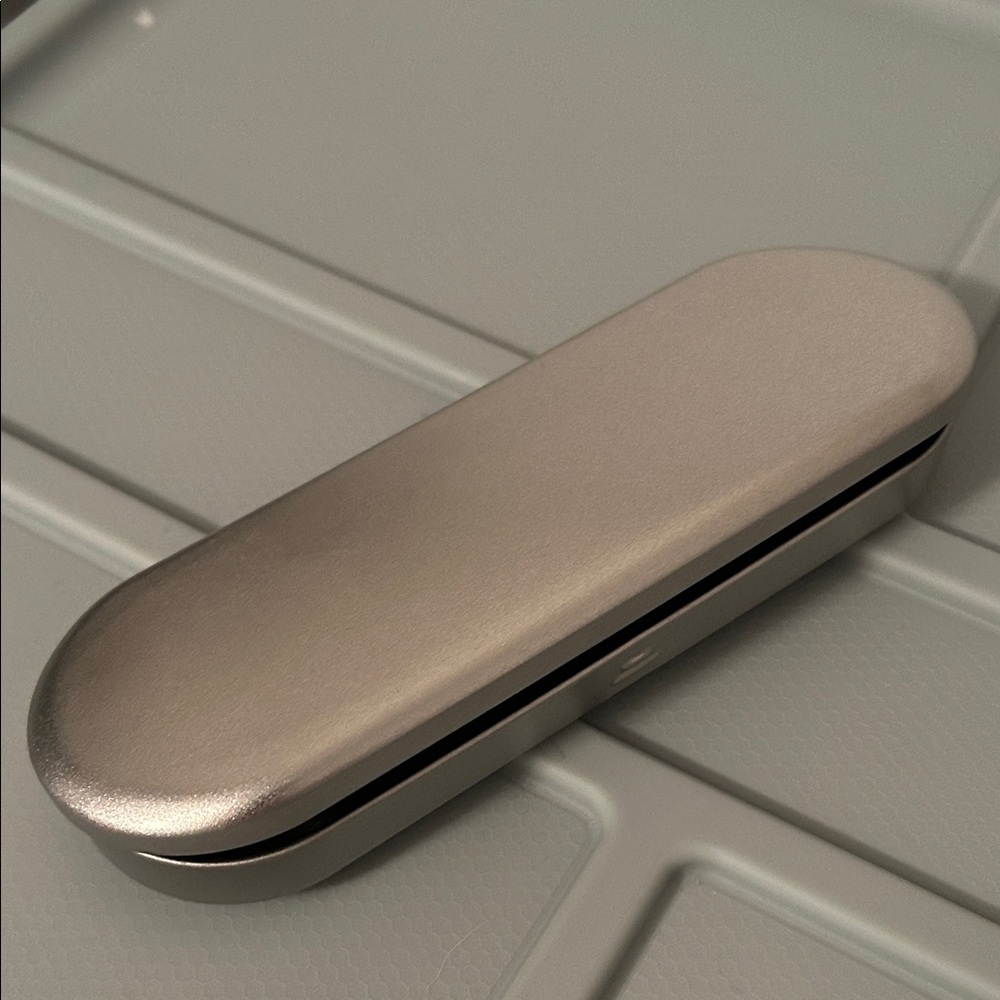 Sleek Silver Storage Case